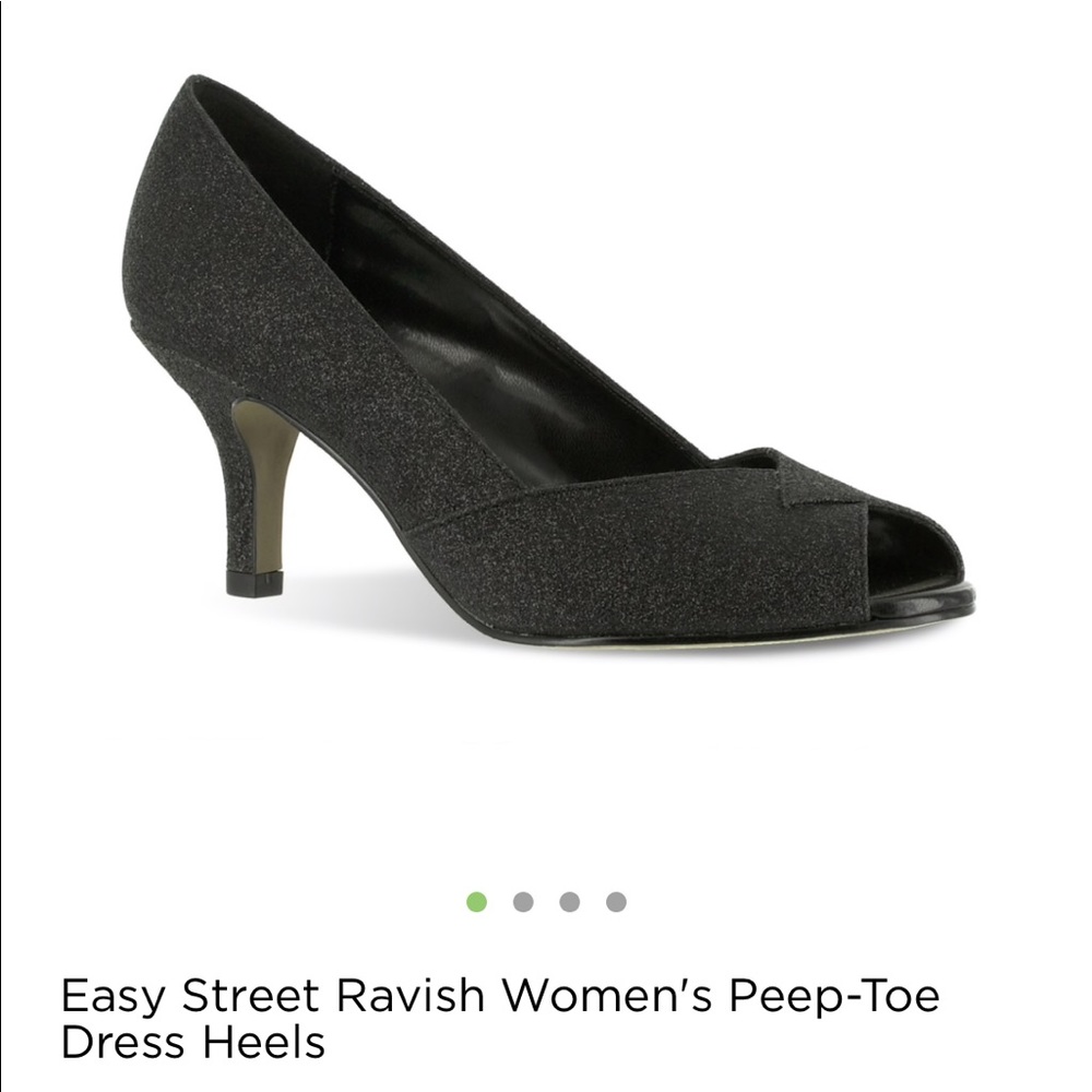 Easy Street Ravish Women’s Peep-Toe Dress Heels